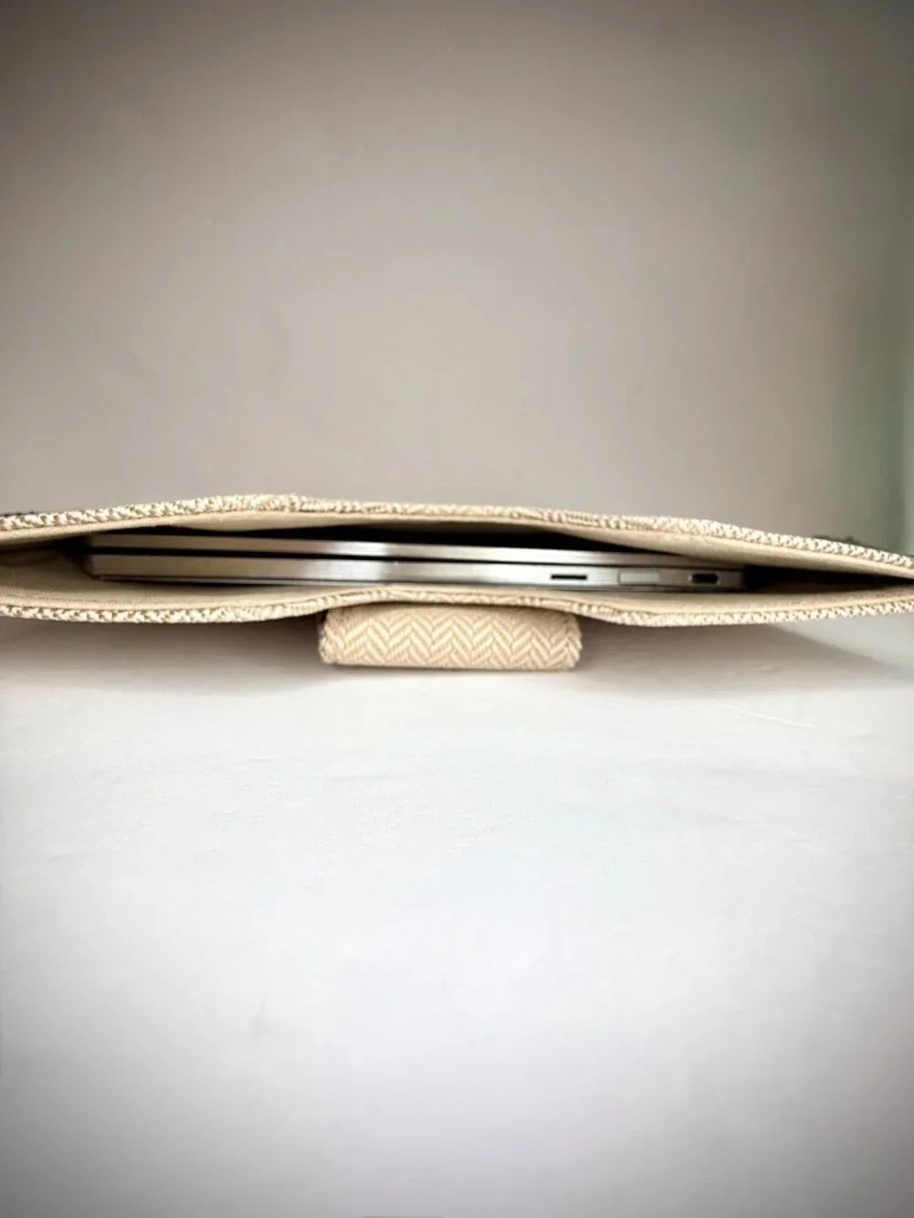 Lindsay Albanese Limited Edition Herringbone Laptop Clutch Sleeve